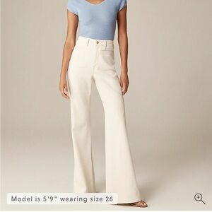 J. Crew Vintage flare jean Ecru NWT